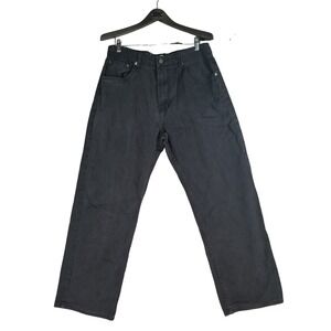 PJ Mark Jeans Men's 34x30 Black Straight Mid Rise Pants Cotton Casual